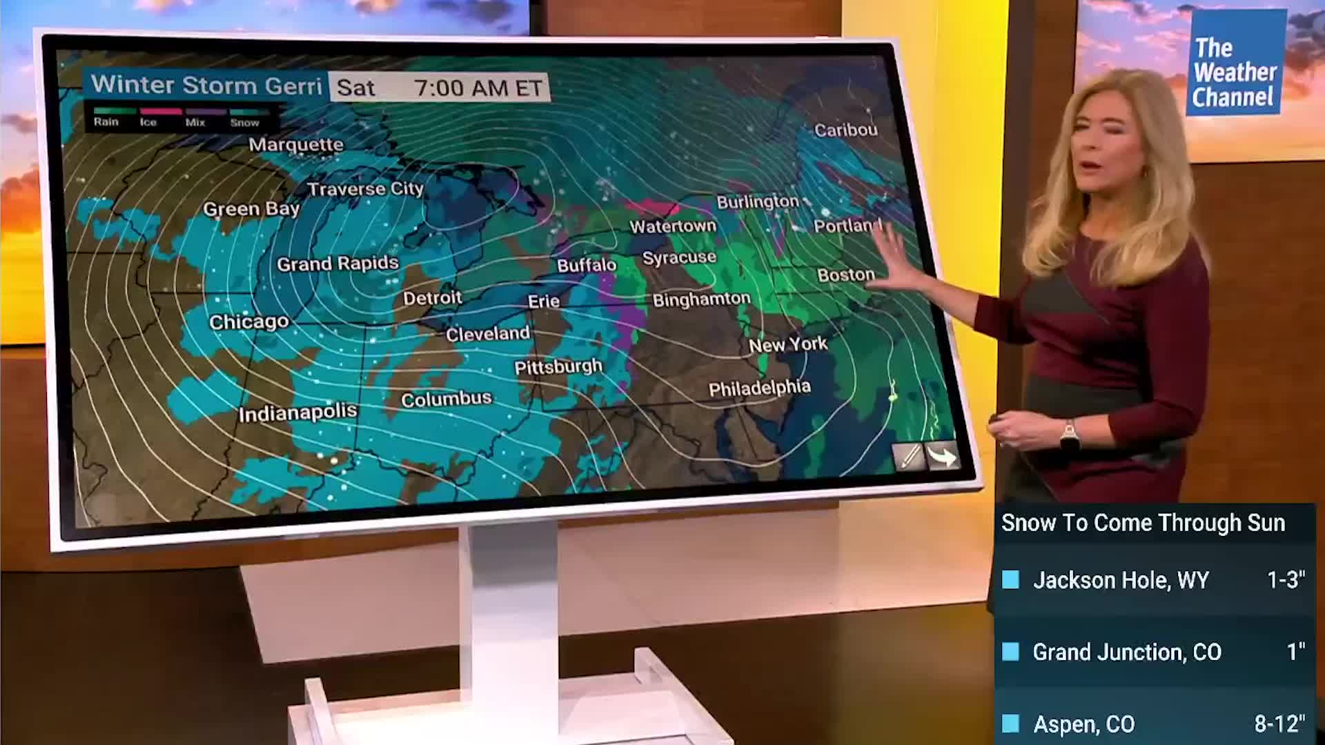 Winter Storm Gerri Bringing Snow And Wind