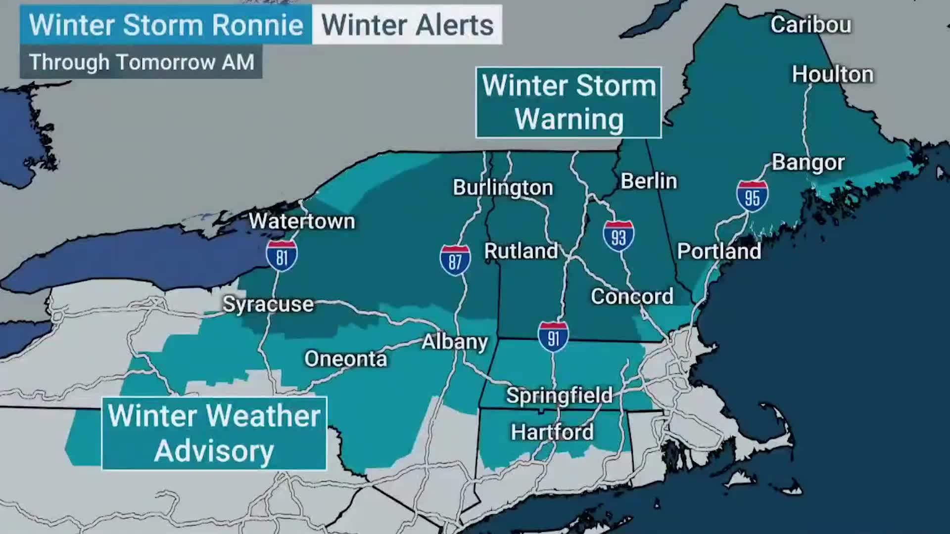 Winter Storm Grips The Northeast