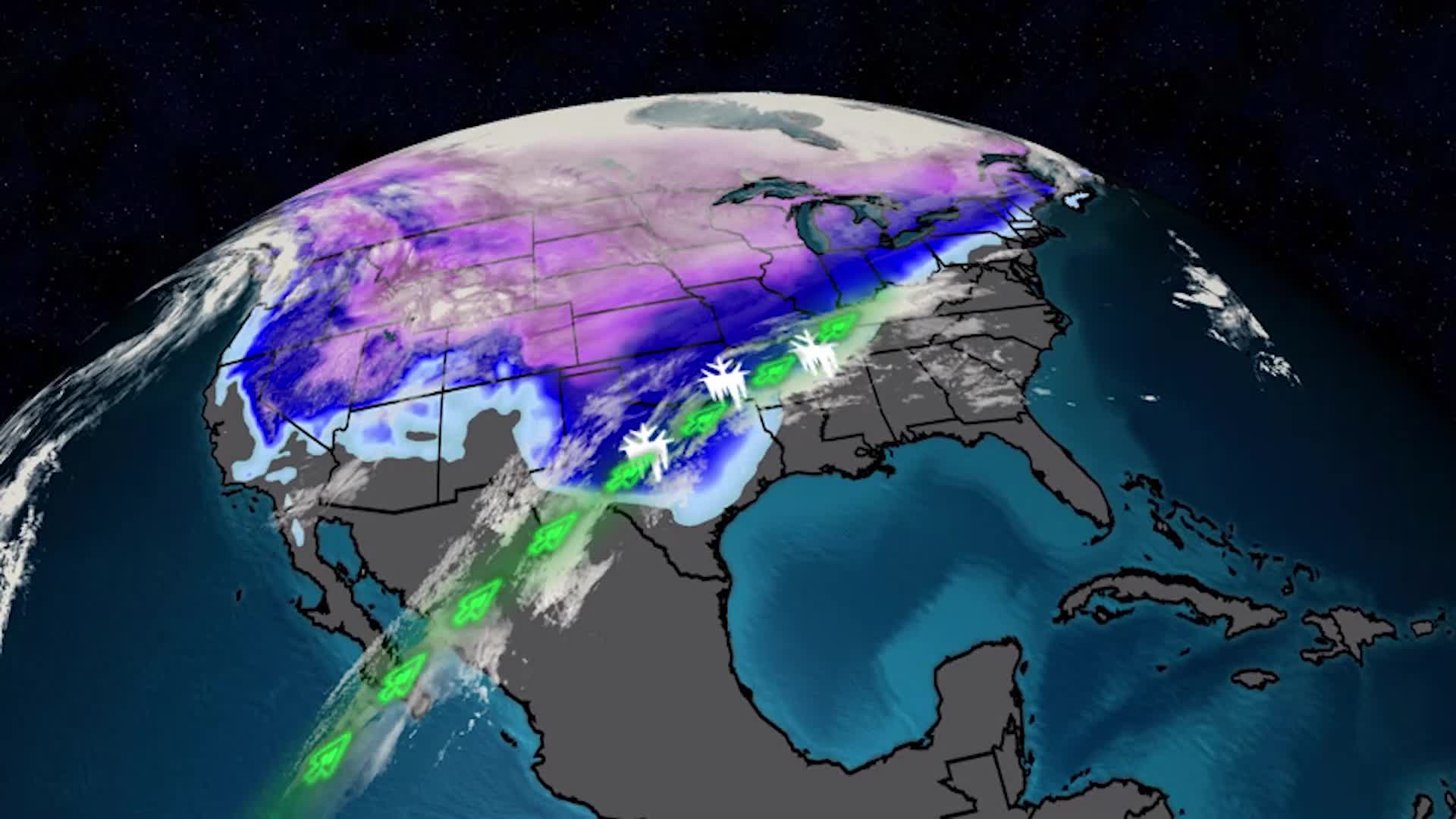 Winter Storm Ice Threat Extends From Texas To Tennessee And Kentucky