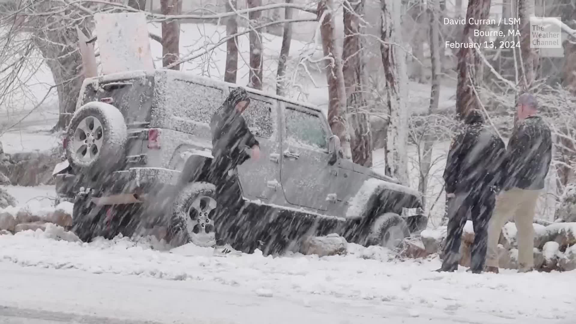 Winter Storm Leaves Snowy Scenes Across Northeast