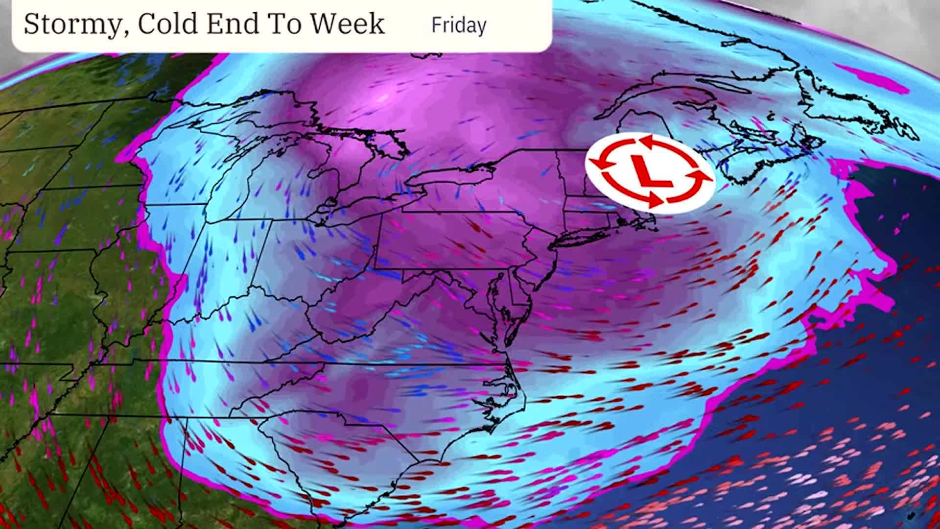 Winter Storm Loiters In Northeast