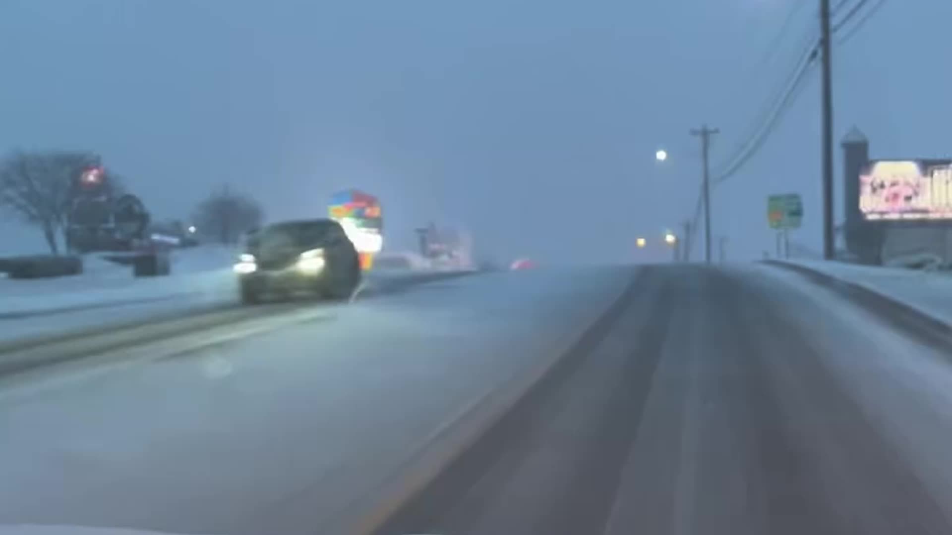 Winter Storm Lorraine Dumps Snow On Midwest, Hail On South