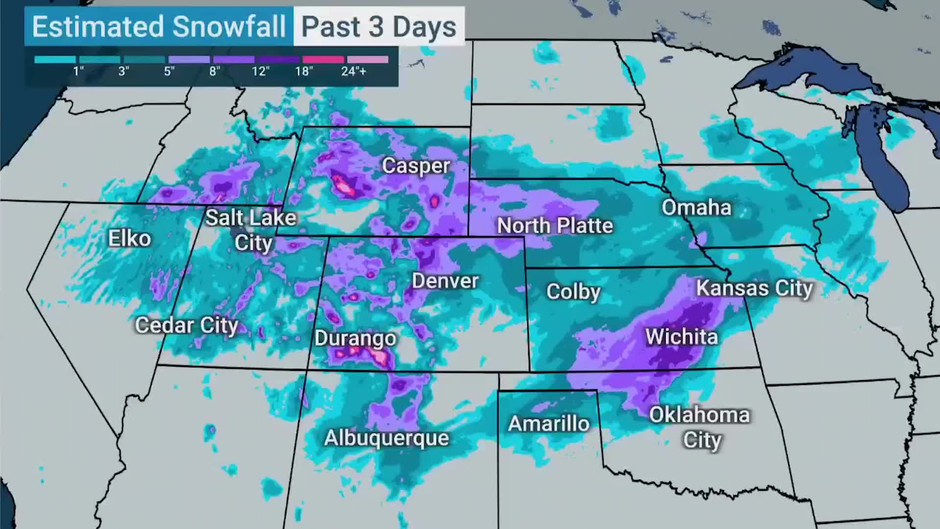 Winter Storm Moving Over Over Midwest