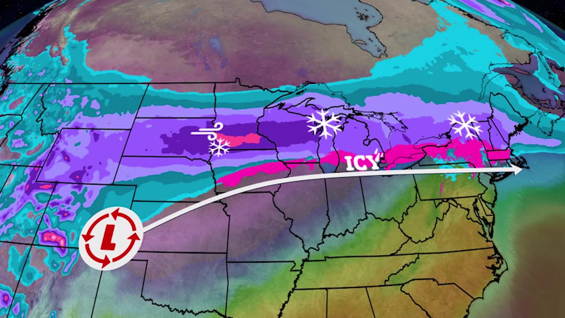 Winter Storm Olive's Cross-Country Trek Will Pack Blizzard Conditions, Heavy Snow, Ice