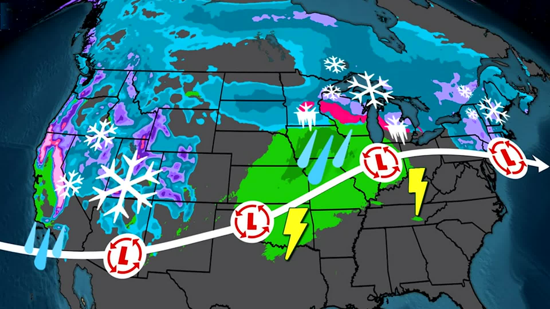 Winter Storm Piper Continues East
