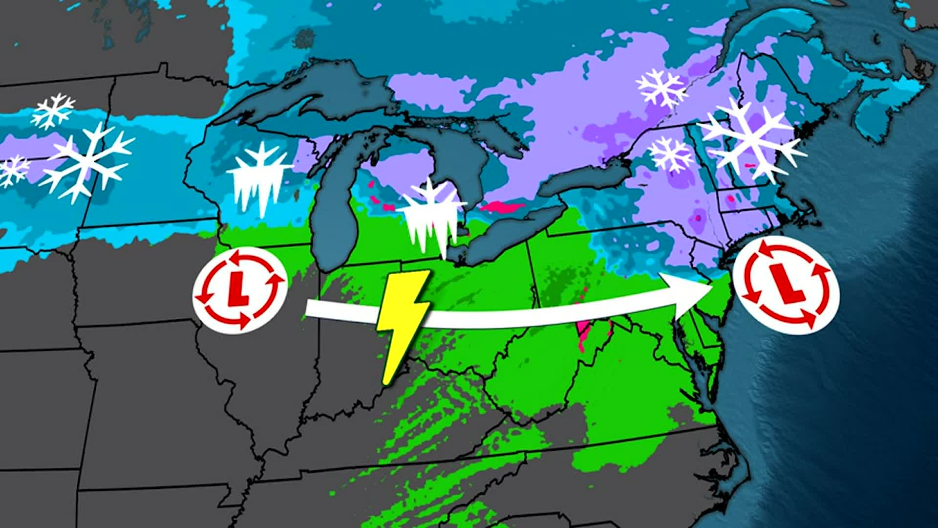 Winter Storm Piper Moves Into Northeast