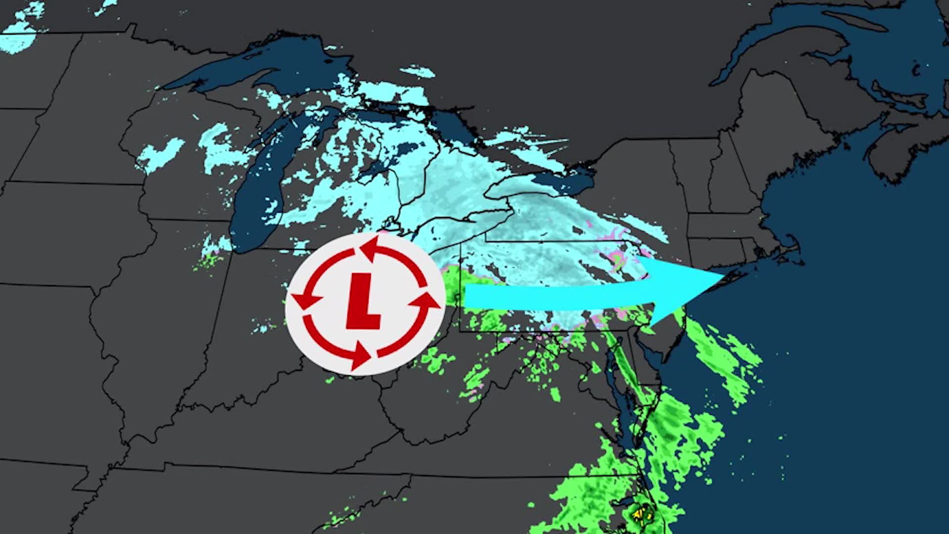 Winter Storm Ricardo Spins Through The Northeast