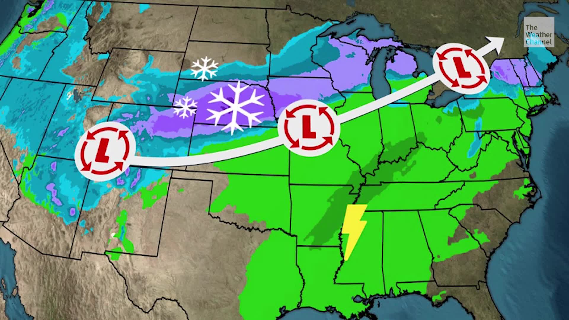 Winter Storm To Move Over The Plains To New England This Week