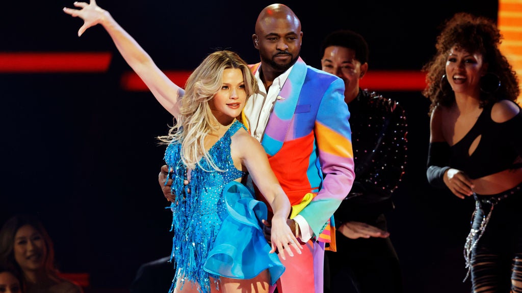 Two people dancing