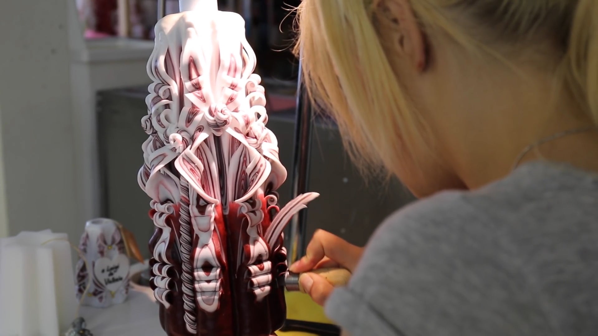 You Won’t Be Able to Stop Watching This Hypnotic Candle Carving