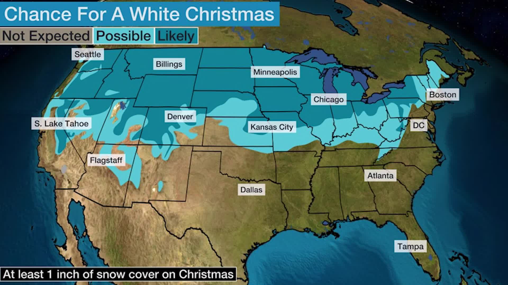 Your Chance Of Seeing A White Christmas This Year