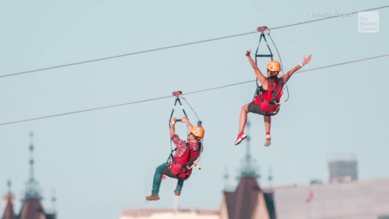 Zipline Connecting Two Canadian Provinces Is Perfect Summer Adventure